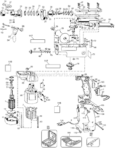 Page A Diagram and Parts List for 5042K Type 3 Black and Decker Hammer Drill